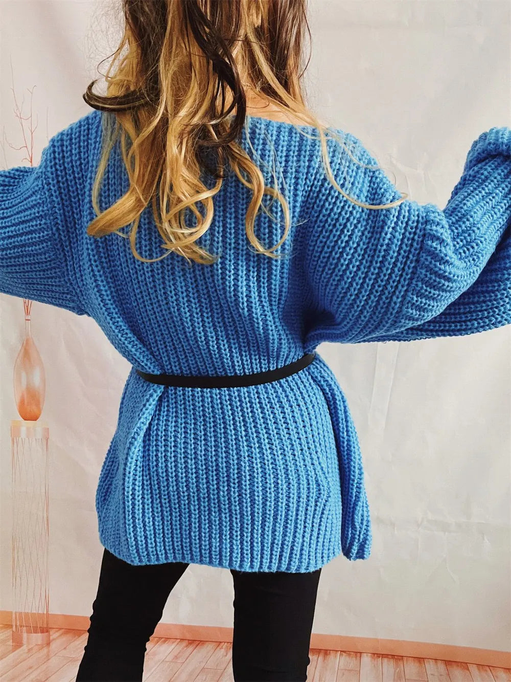 Oversized striktrøje til kvinder