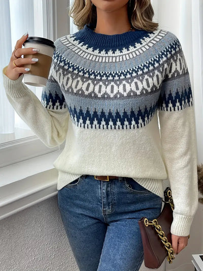 Klassisk sweater med mønster