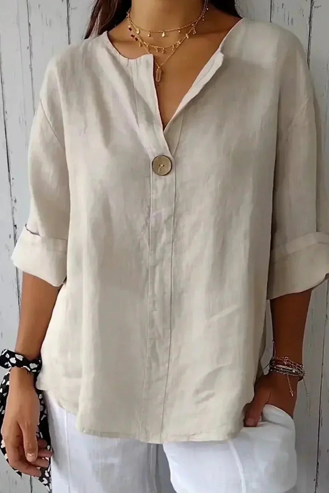 Zamma | Afslappet Linned Top