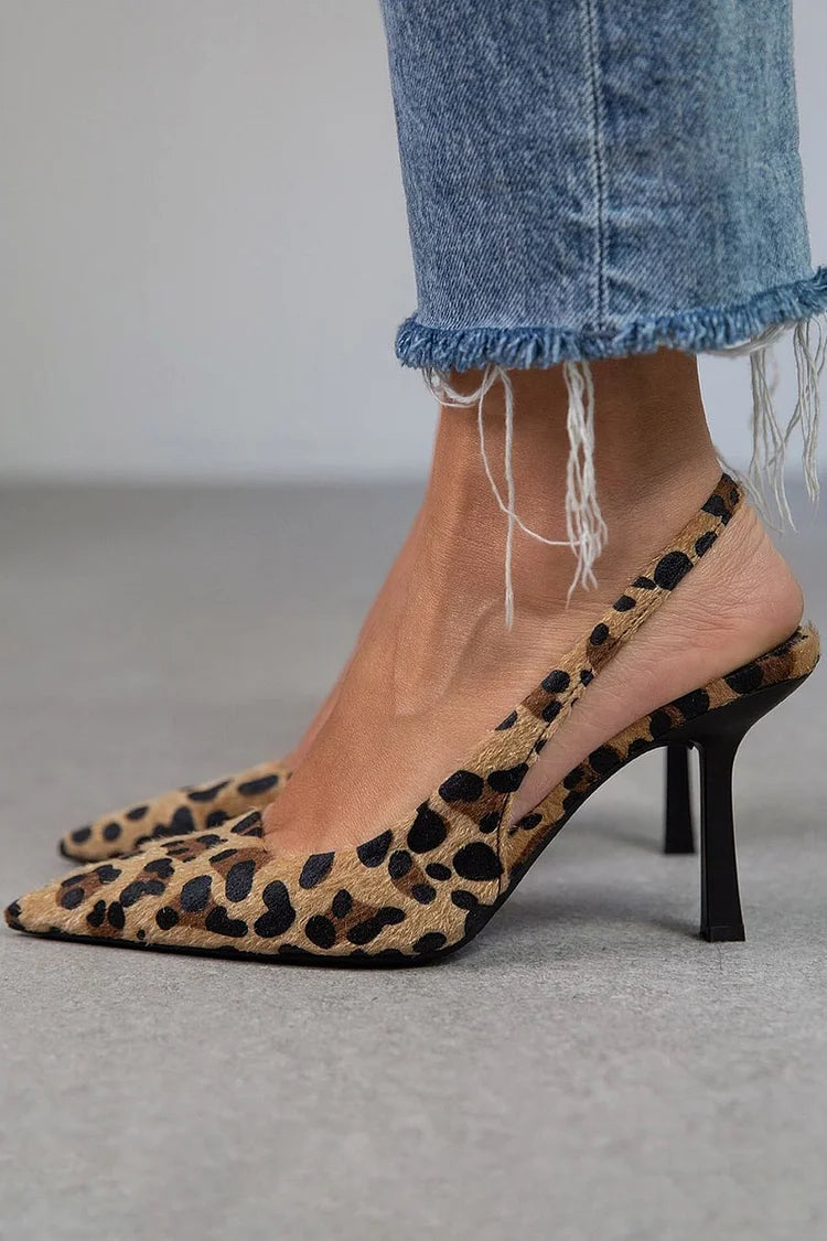 Ambra™ Dekolleté Leopard Slingback