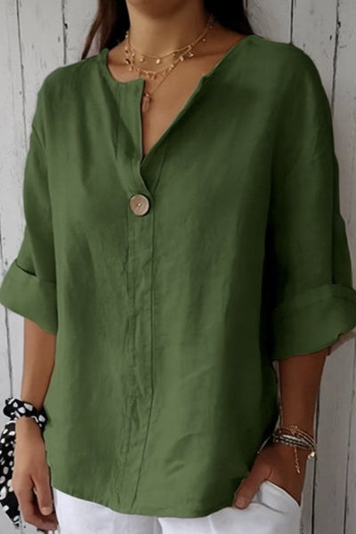 Zamma | Afslappet Linned Top