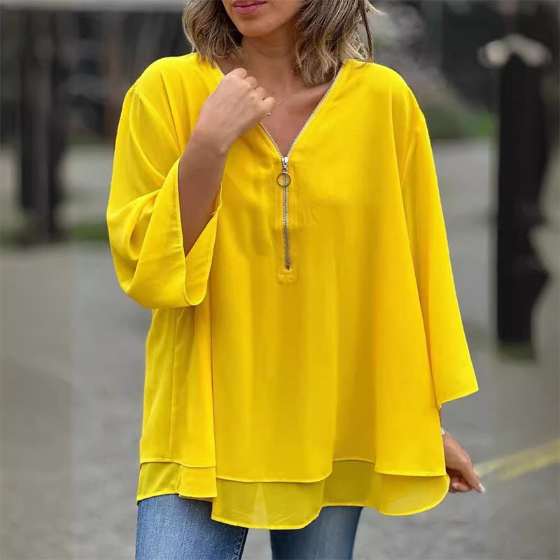 Lorelai | Chiffon Lynlås Bluse