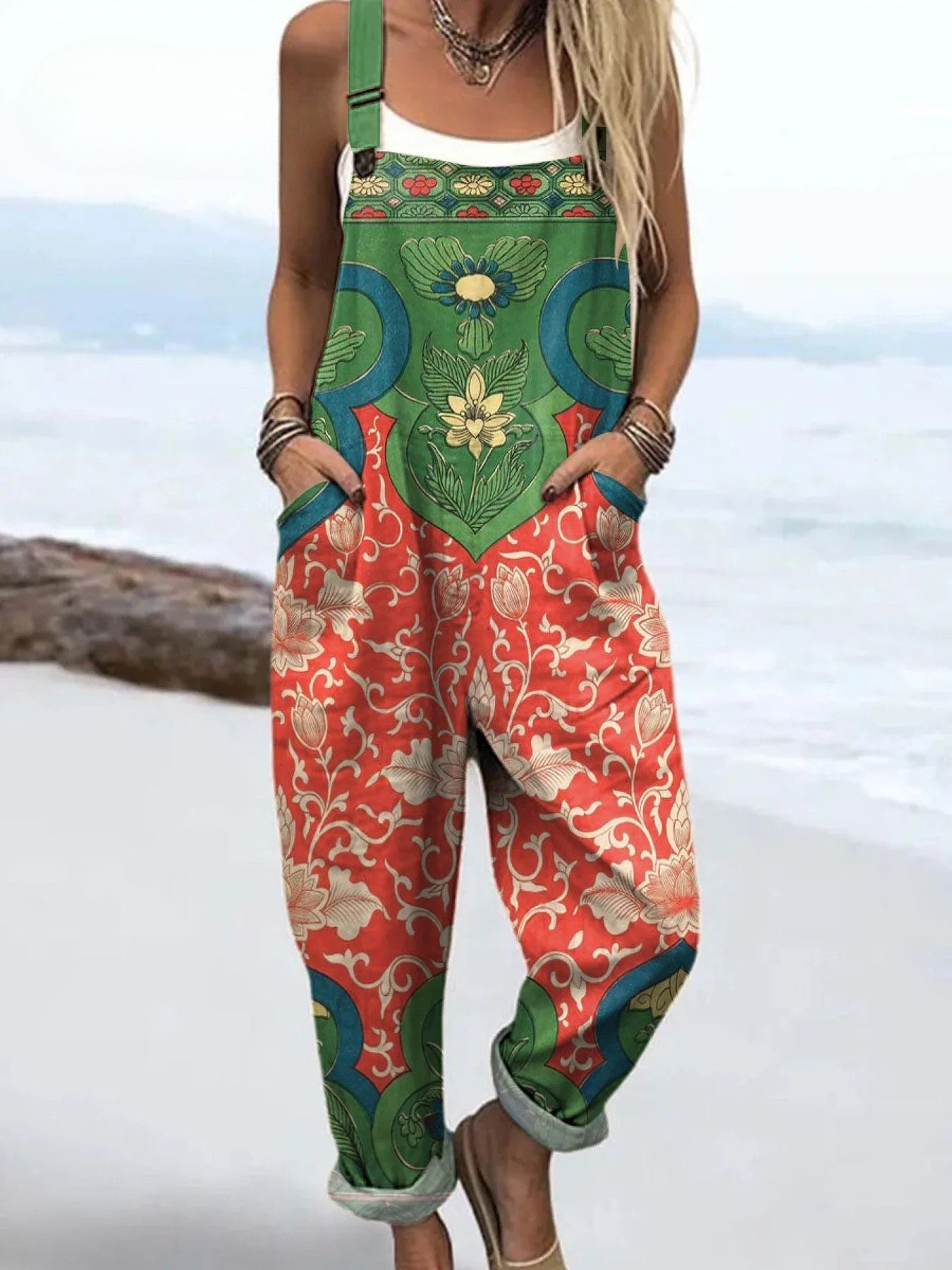 Sanne | Garden Bloom Boho-overallsene
