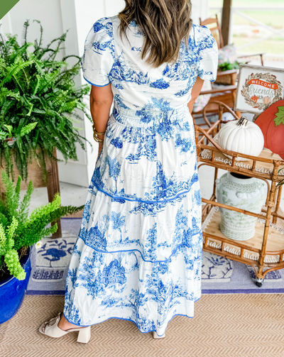 Eliza | Klassisk Toile Maxi