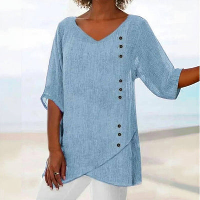 Alva™ AFSLAPPET ASYMMETRISK BLUSE