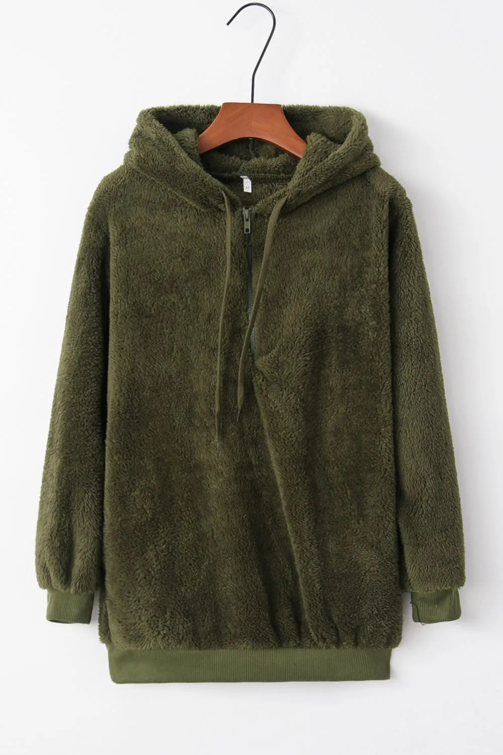 Hoodie i fleece til kvinder | Halv-zip