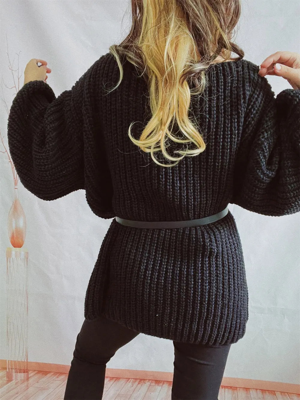 Oversized striktrøje til kvinder