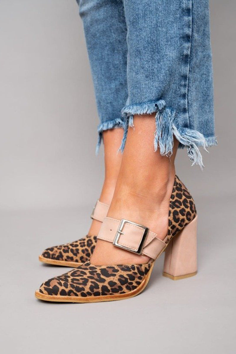 Vittoria™ Leopardprintede Sandaler i Syntetisk Suede