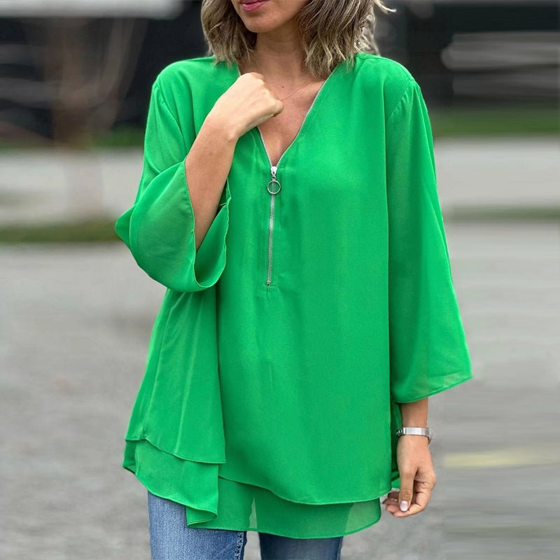 Lorelai | Chiffon Lynlås Bluse
