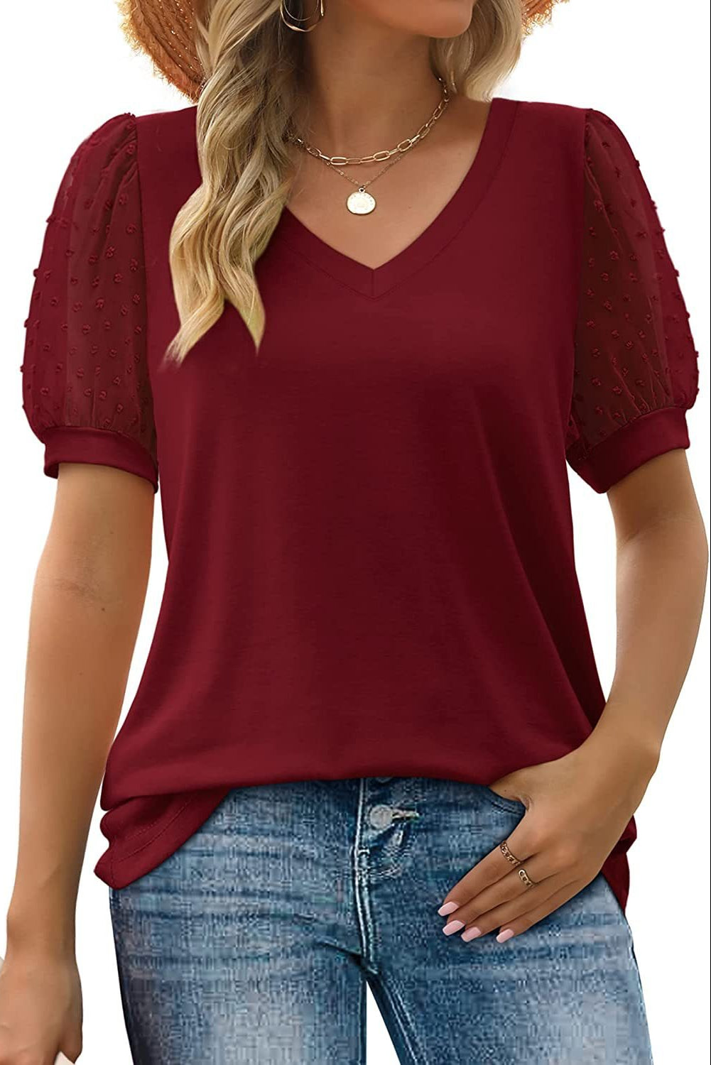 Helena | Elegant V-Hals Bluse