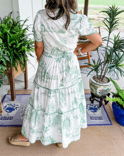 Eliza | Klassisk Toile Maxi