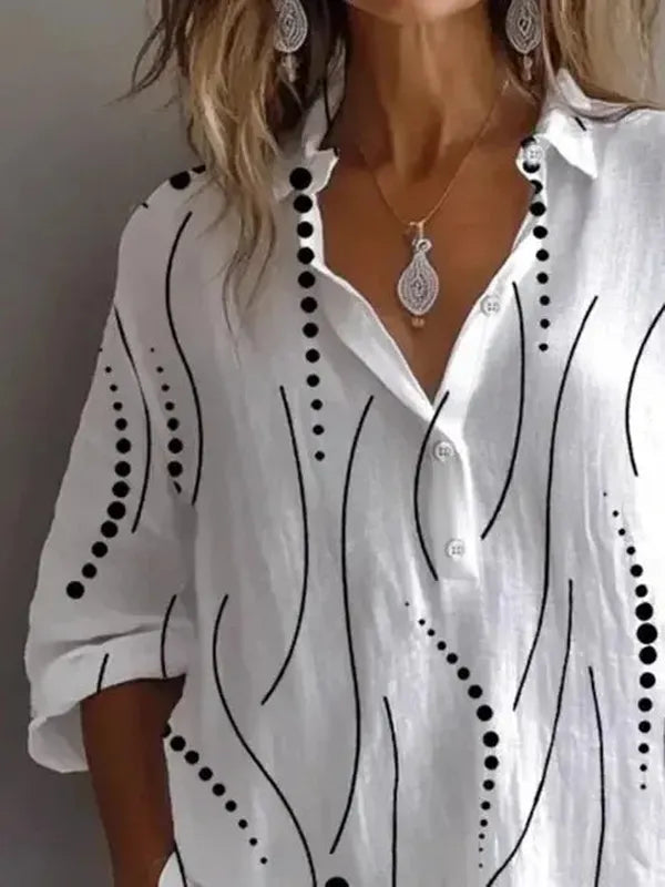 Hvid basis T-shirt med lange ærmer