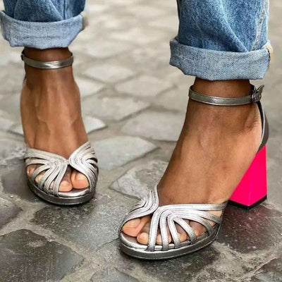 Marcella™ Sandaler med Glitrende Hæle