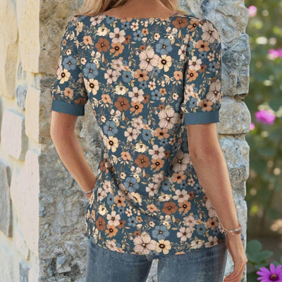 Bianca™ VINTAGE BLOMSTERPRINT BLUSE MED ELEGANT DESIGN