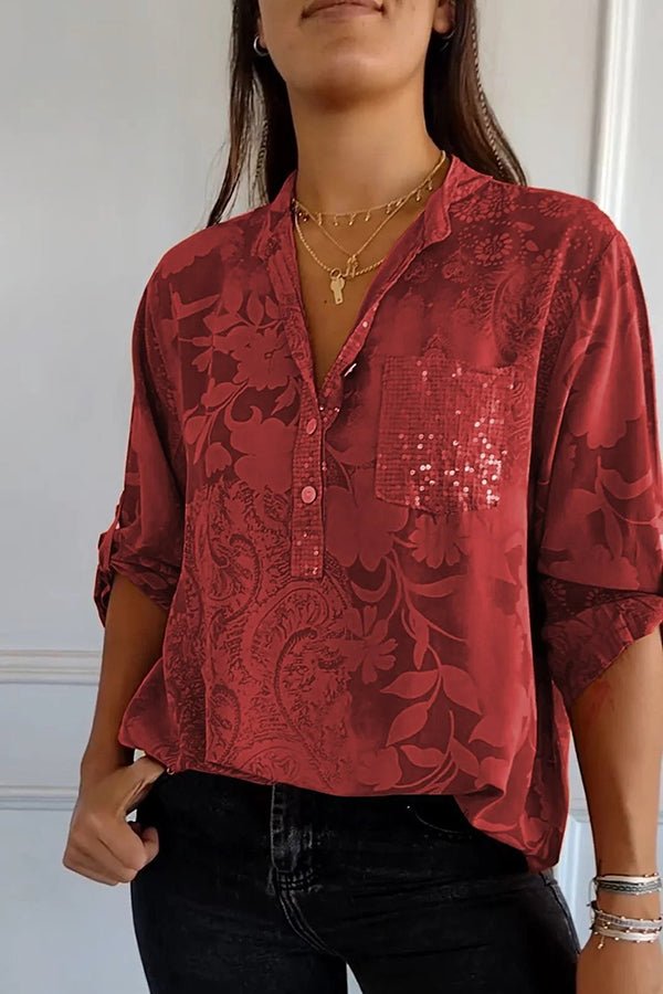 Pauline | Elegant Paillet Top