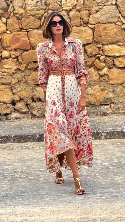 Maxi kjoler med elegant blomsterprint