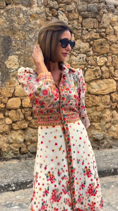 Maxi kjoler med elegant blomsterprint