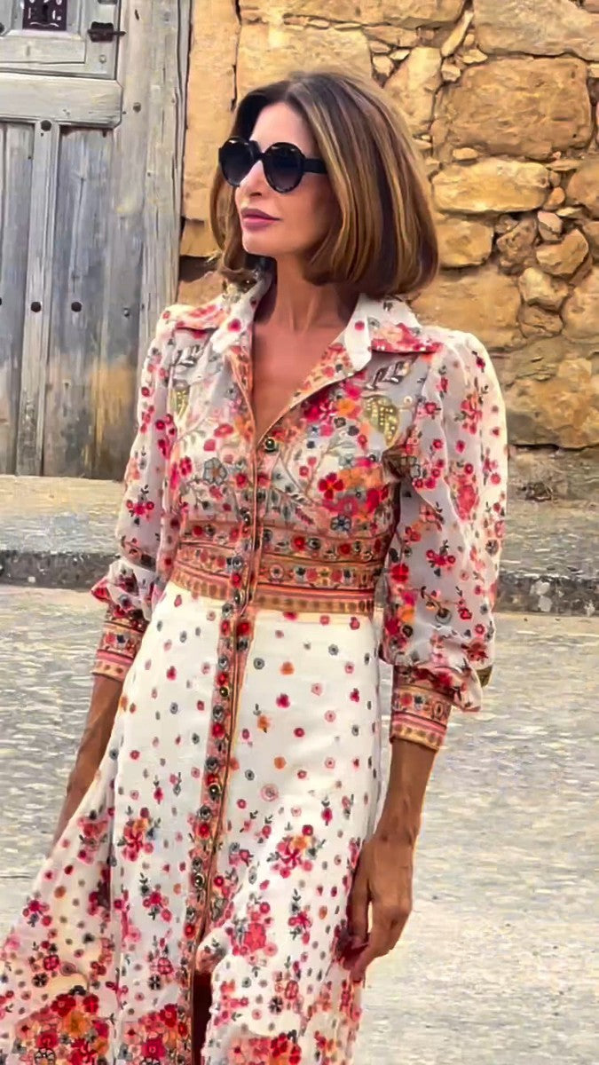 Maxi kjoler med elegant blomsterprint
