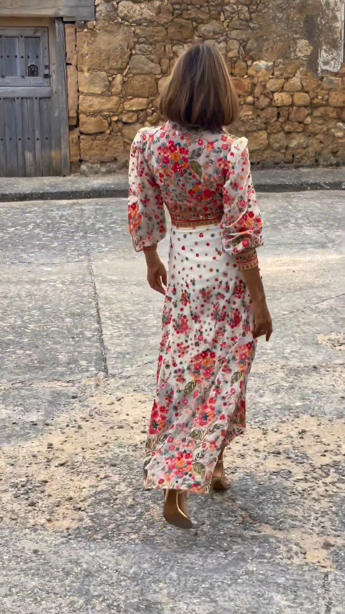 Maxi kjoler med elegant blomsterprint