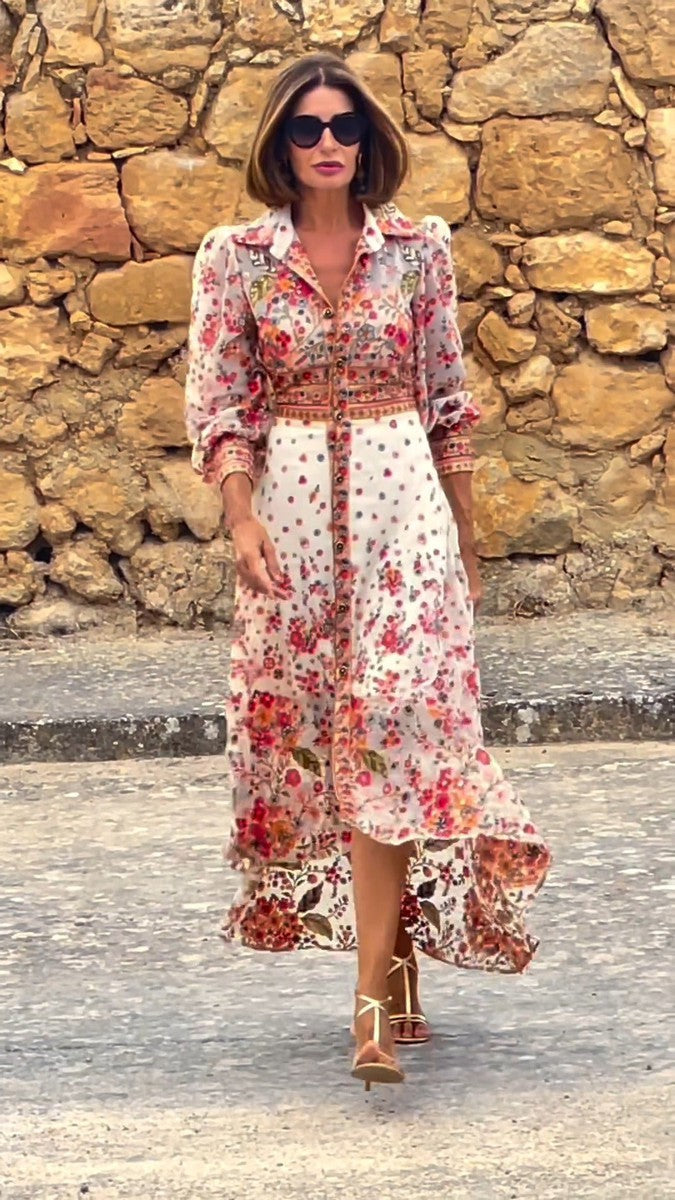 Maxi kjoler med elegant blomsterprint