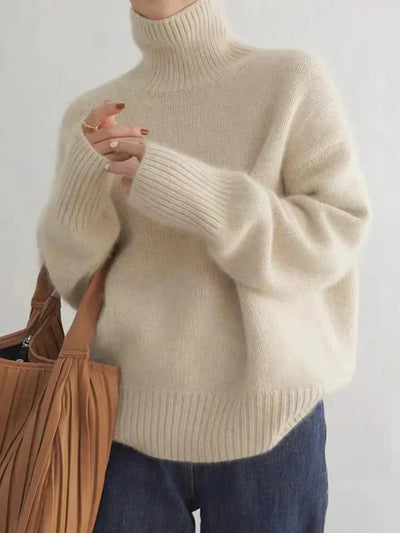 Blød og Elegant Cashmere Turtleneck Sweater