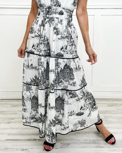 Eliza | Klassisk Toile Maxi