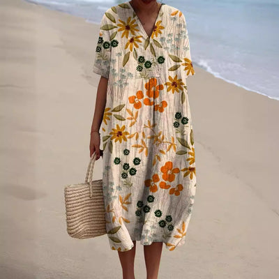 Michelle | Kjole med blomsterprint