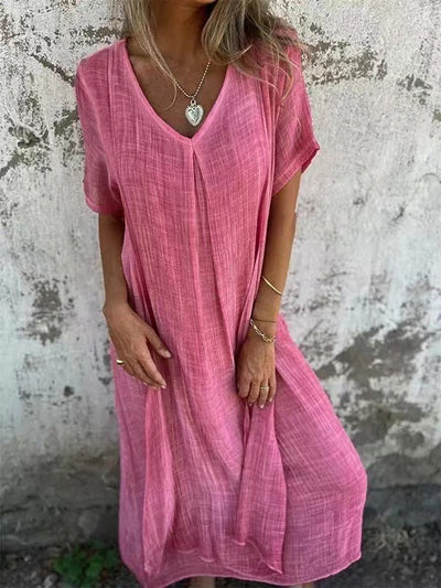 Raya | Komfortabel Kjole med V-Hals