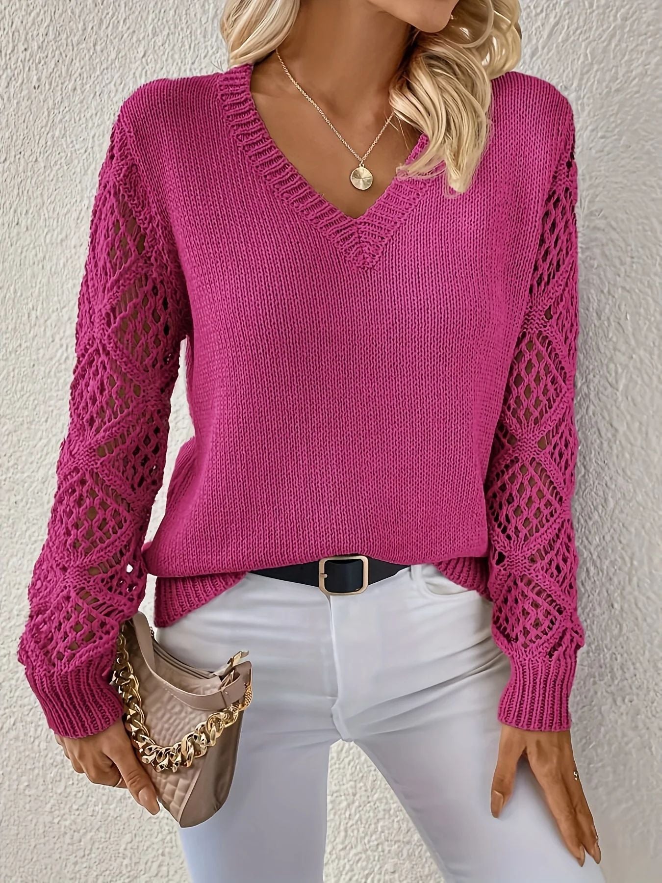Elizabeth | Blød V-hals Sweater
