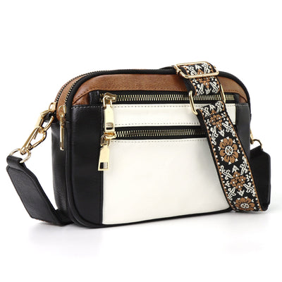 Erikka | Elegant crossbody-taske med mønstret justerbar rem
