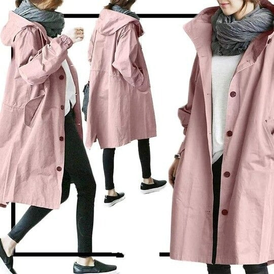Mandy - Stilfuld Vandtæt Trench Coat