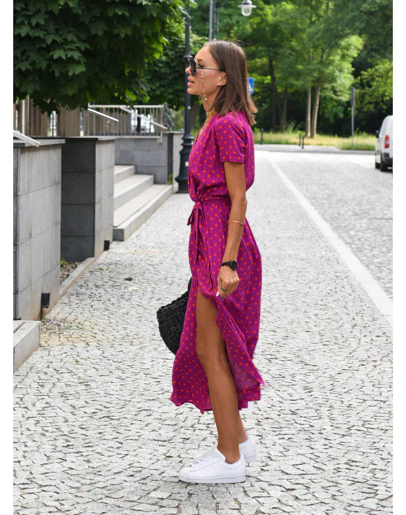 Suzanne | Elegant V-Hals Kjole