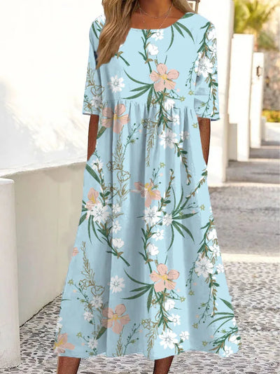 Sofia® | Blomsterkjole i blødt stof
