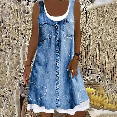 Sofia™ | Blød og elegant denimkjole