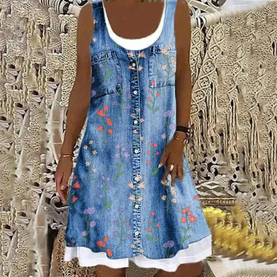 Sofia™ | Blød og elegant denimkjole