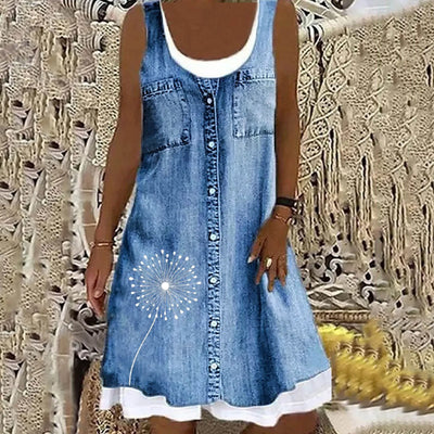 Sofia™ | Blød og elegant denimkjole