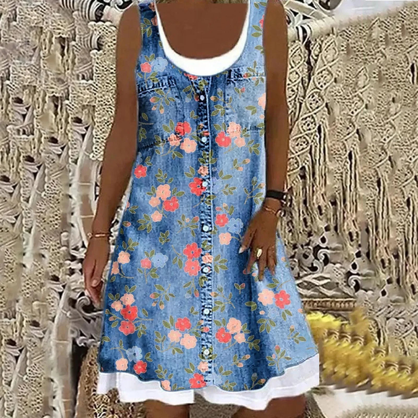 Sofia™ | Blød og elegant denimkjole