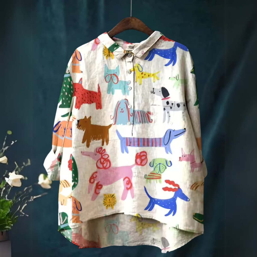 Sofia® | Elegant casual skjorte med print