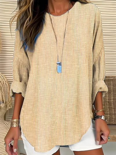 Rhea | Trendy Stribet Bluse