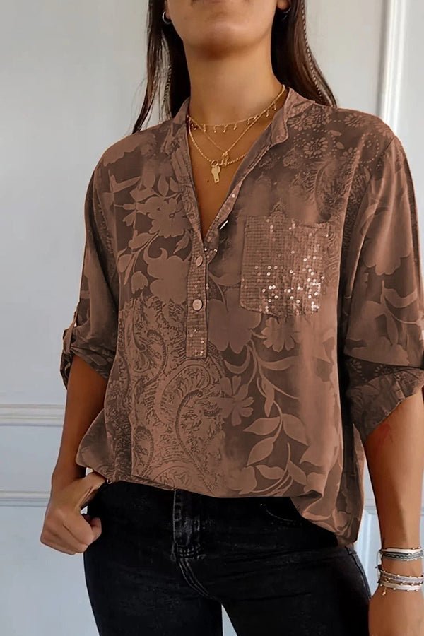 Pauline | Elegant Paillet Top