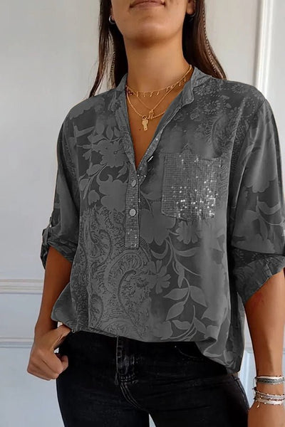 Pauline | Elegant Paillet Top