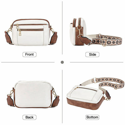 Erikka | Elegant crossbody-taske med mønstret justerbar rem