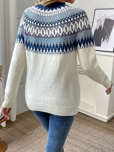 Klassisk sweater med mønster