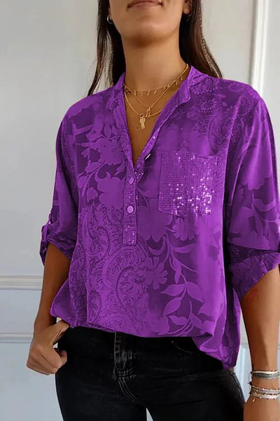 Pauline | Elegant Paillet Top