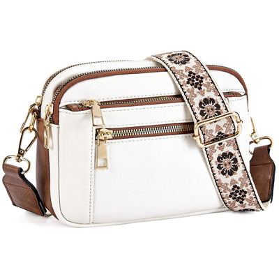 Erikka | Elegant crossbody-taske med mønstret justerbar rem