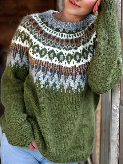 Vintage Stil Sweater til Hyggelige Dage