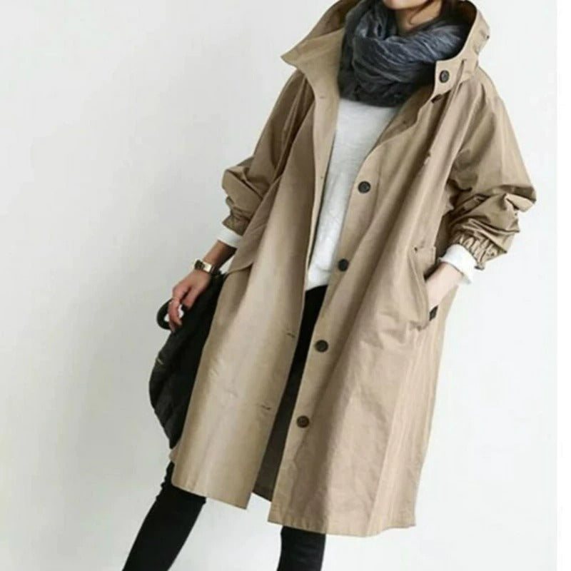 Mandy - Stilfuld Vandtæt Trench Coat