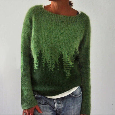 Chic Oversized Sweater med Blød Elegant Stil