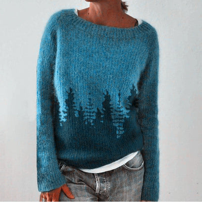Chic Oversized Sweater med Blød Elegant Stil