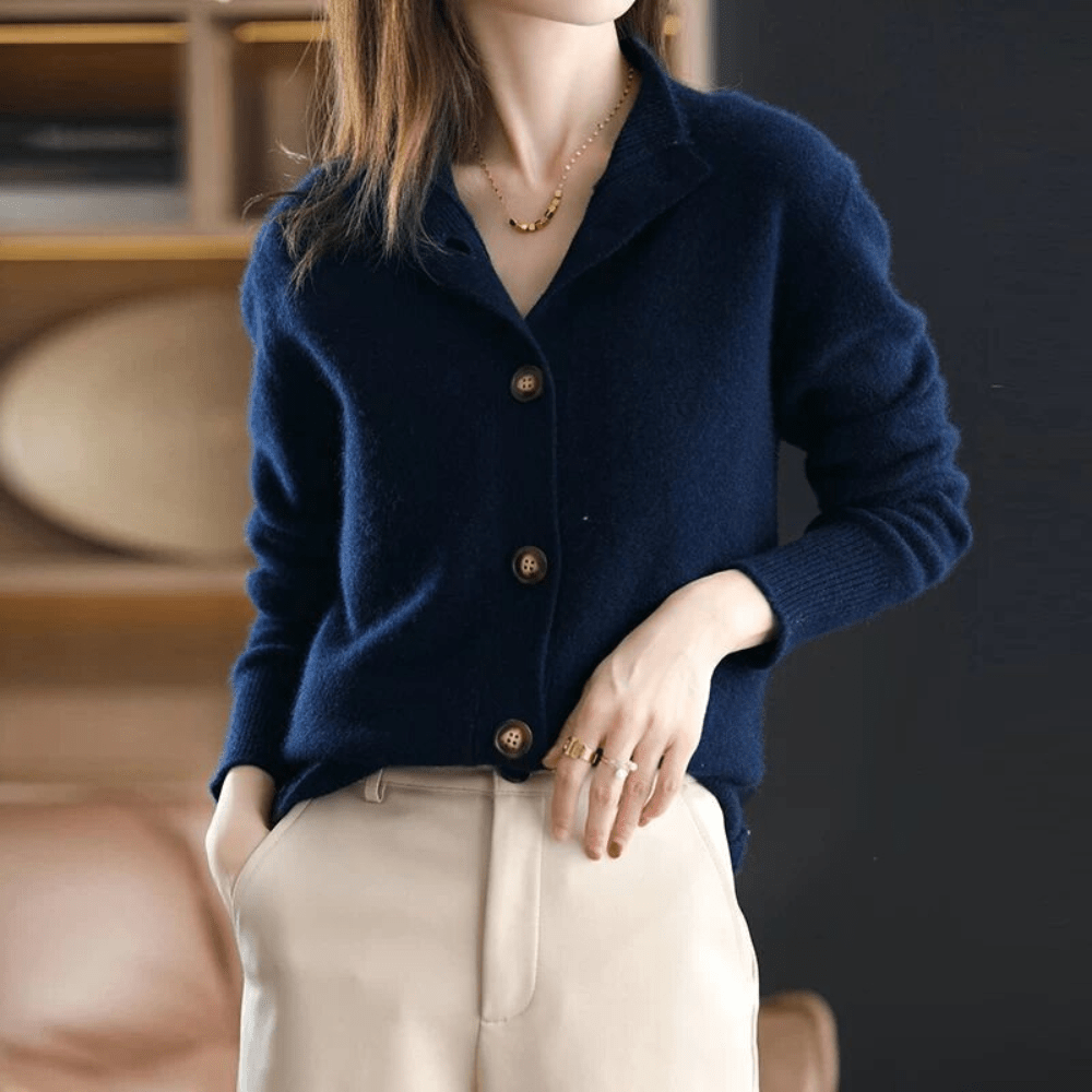 Anny - Luksuriøs Strikket Cardigan